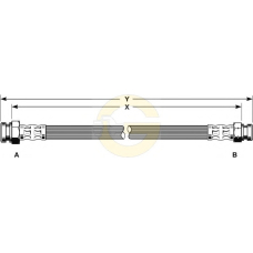 9001114 GIRLING Тормозной шланг