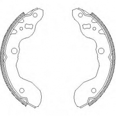 Z4016.00 WOKING Комплект тормозных колодок