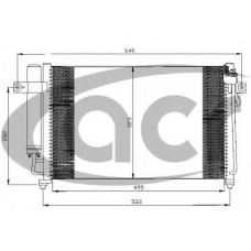 300521 ACR Конденсатор, кондиционер