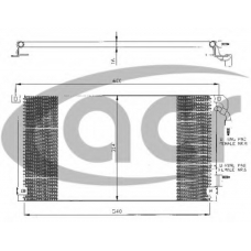 300359 ACR Конденсатор, кондиционер