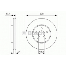 0 986 479 S48 BOSCH Тормозной диск