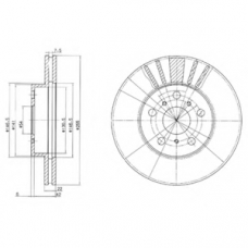 BG2596 DELPHI Тормозной диск