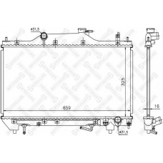 10-26304-SX STELLOX Радиатор, охлаждение двигателя