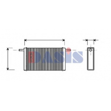 249010N AKS DASIS Теплообменник, отопление салона