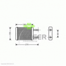 32-0060 KAGER Теплообменник, отопление салона