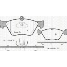 8110 24001 TRIDON Brake pads - front