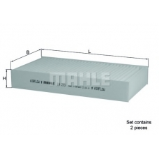 LA 295/S MAHLE Фильтр, воздух во внутренном пространстве