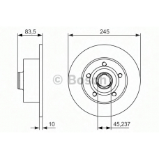 0 986 479 906 BOSCH Тормозной диск