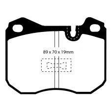 DP4345R EBC Brakes Колодки тормозные