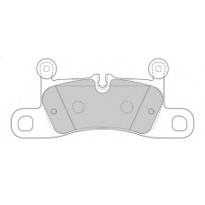 FD7556A NECTO Комплект тормозных колодок, дисковый тормоз