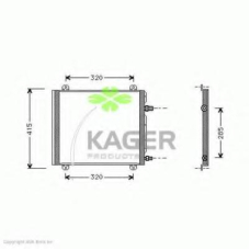 94-5318 KAGER Конденсатор, кондиционер