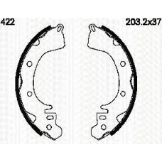 8100 42422 TRIDON Brake shoes