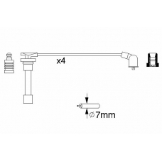 0 986 356 793 BOSCH Комплект проводов зажигания