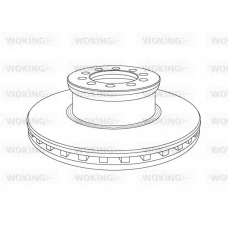NSA1053.20 WOKING Тормозной диск
