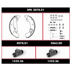 SPK 3078.01 ROADHOUSE Комплект тормозов, барабанный тормозной механизм