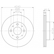 MDC1970 MINTEX Тормозной диск