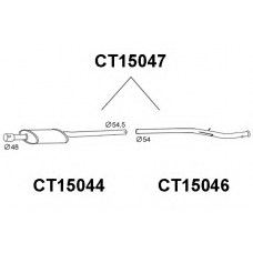 CT15047 VENEPORTE Предглушитель выхлопных газов