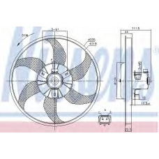 85782 NISSENS Вентилятор, охлаждение двигателя