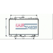 0511901 KUHLER SCHNEIDER Радиатор, охлаждение двигател