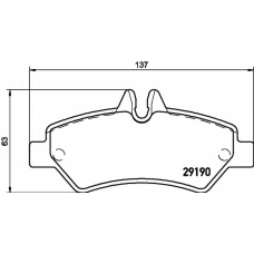 8DB 355 005-351 HELLA Комплект тормозных колодок, дисковый тормоз