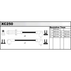 XC250 QUINTON HAZELL Комплект проводов зажигания