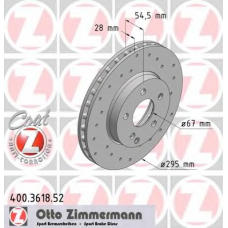 400.3618.52 ZIMMERMANN Тормозной диск