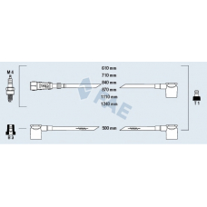 85040 FAE Комплект проводов зажигания