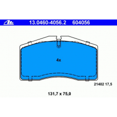 13.0460-4056.2 ATE Комплект тормозных колодок, дисковый тормоз