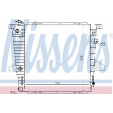 62061 NISSENS Радиатор, охлаждение двигателя
