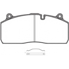 JCA1316.00 KAWE Комплект тормозных колодок, дисковый тормоз