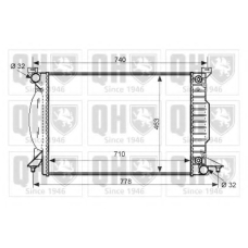 QER2538 QUINTON HAZELL Радиатор, охлаждение двигателя