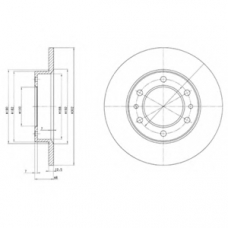 BG2325 DELPHI Тормозной диск