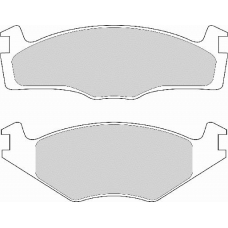 FD6681A NECTO Комплект тормозных колодок, дисковый тормоз