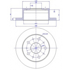 142.1414 CAR Тормозной диск