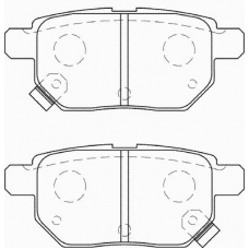 FD7336A NECTO Комплект тормозных колодок, дисковый тормоз