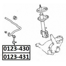 0123-431 ASVA Тяга / стойка, стабилизатор