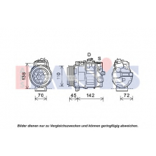 852714N AKS DASIS Компрессор, кондиционер