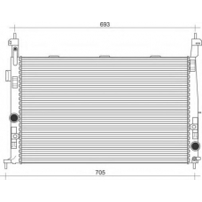 350213971000 MAGNETI MARELLI Радиатор, охлаждение двигателя