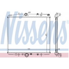 63695A NISSENS Радиатор, охлаждение двигателя