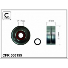 500155 CAFFARO Натяжной ролик, поликлиновой  ремень