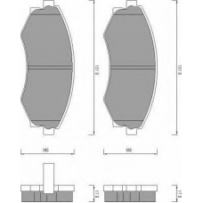 AC448781D AC Delco Комплект тормозных колодок, дисковый тормоз