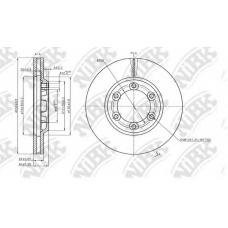 RN24001 NiBK Тормозной диск