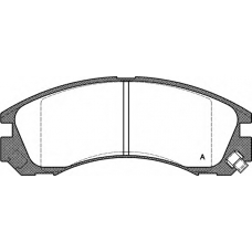 BPA0354.22 OPEN PARTS Комплект тормозных колодок, дисковый тормоз