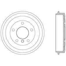 BAD9005.10 OPEN PARTS Тормозной барабан