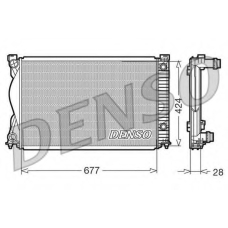 DRM02037 DENSO Радиатор, охлаждение двигателя