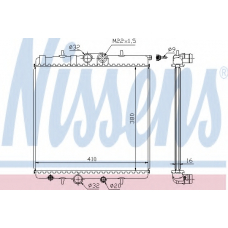 63691 NISSENS Радиатор, охлаждение двигателя