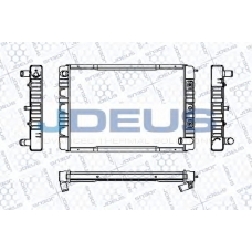 RA0310430 JDEUS Радиатор, охлаждение двигателя