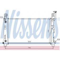 60992 NISSENS Радиатор, охлаждение двигателя