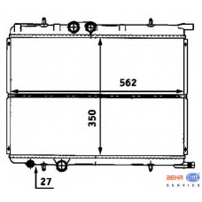 8MK 376 718-181 HELLA Радиатор, охлаждение двигателя