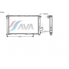 FT2130 AVA Радиатор, охлаждение двигателя